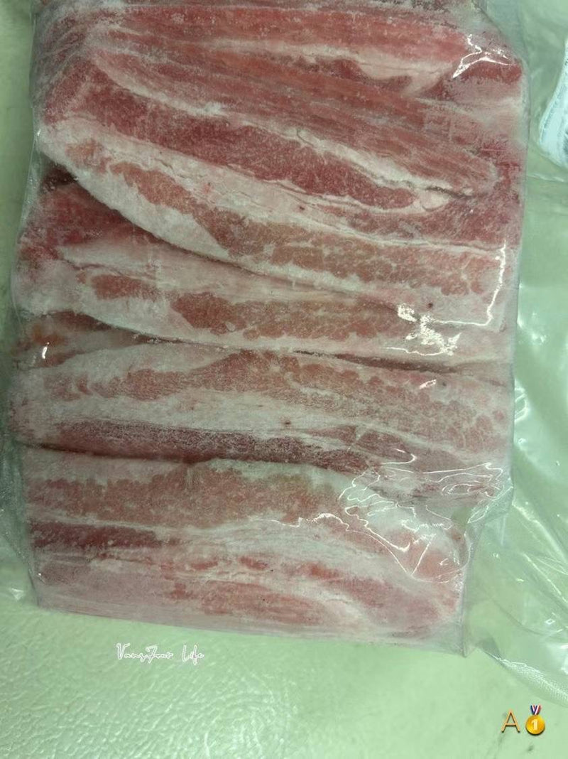 全自然切片去皮五花肉 4磅