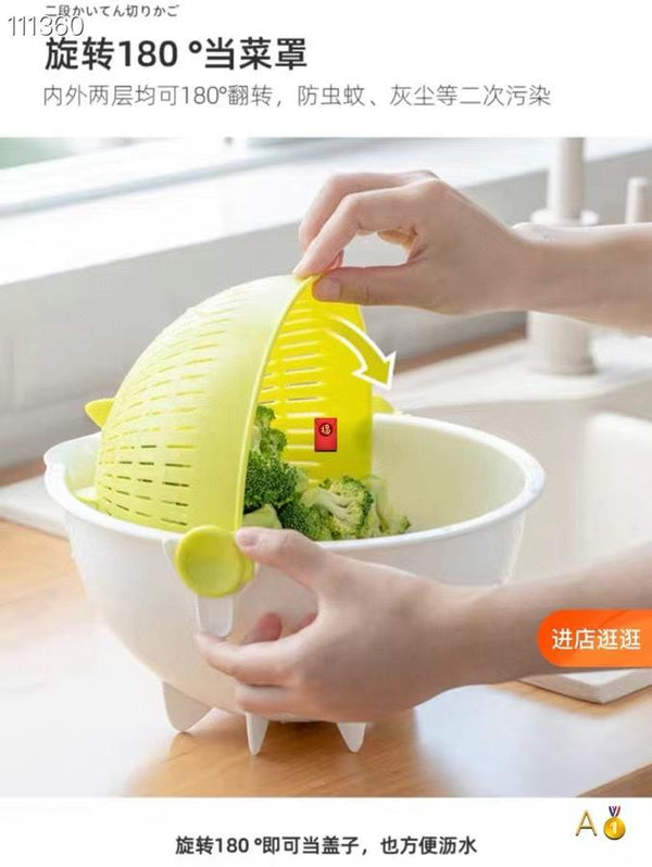 日本双层洗菜篮