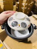 日本制 万古烧（小熊猫图案）