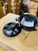 日本制 万古烧 （小黑猫图案）