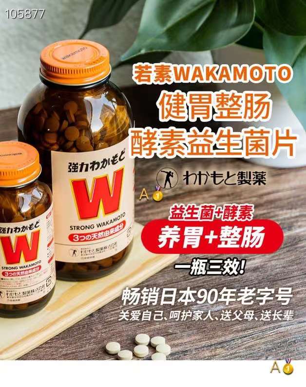 wakamoto W 若素制药肠胃锭💊1000粒